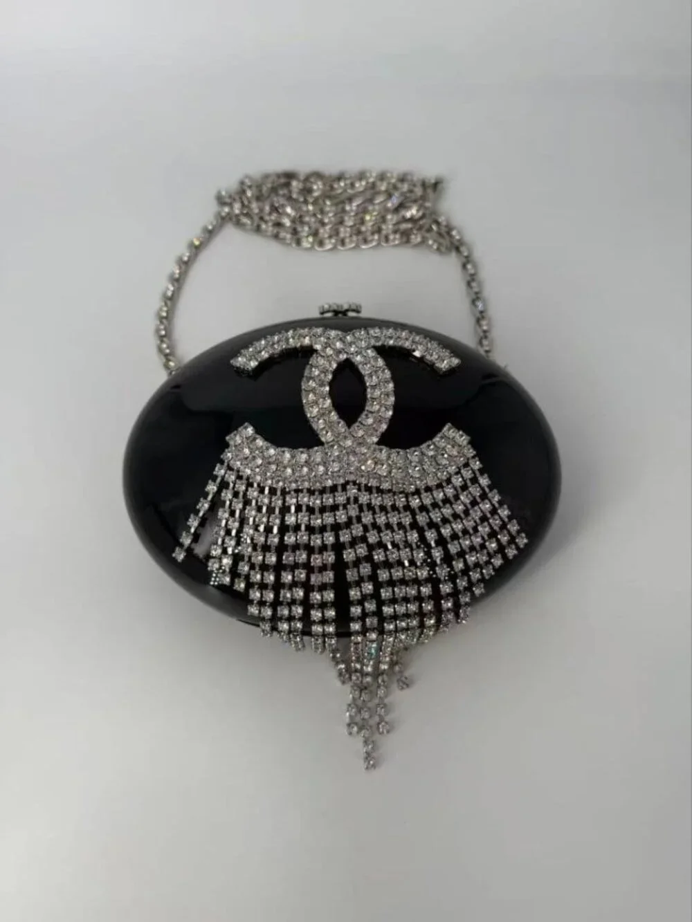Chanel Acrylic Oval Chain Bag